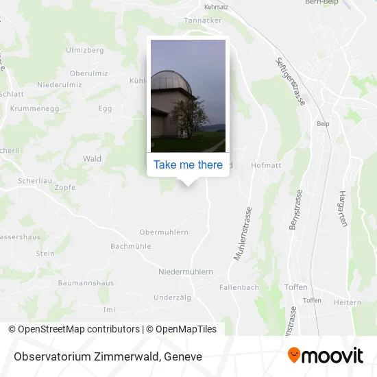 Observatorium Zimmerwald map