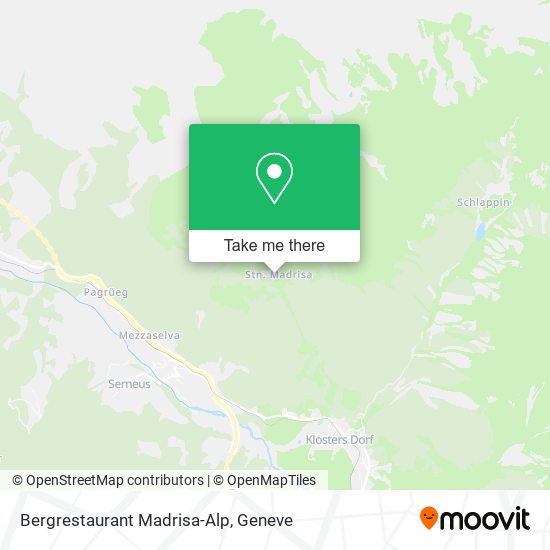 Bergrestaurant Madrisa-Alp map