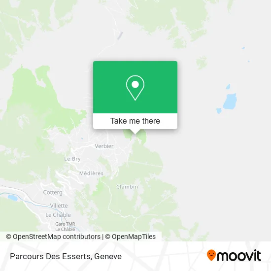 Parcours Des Esserts map