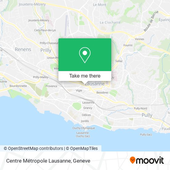 Centre Métropole Lausanne map