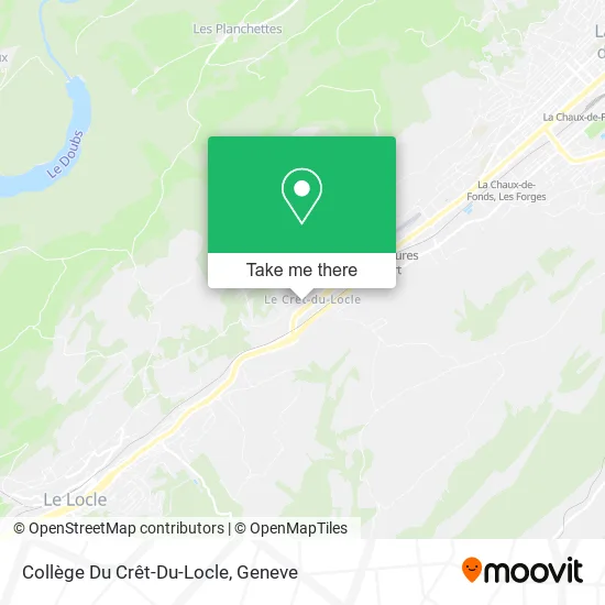 Collège Du Crêt-Du-Locle map