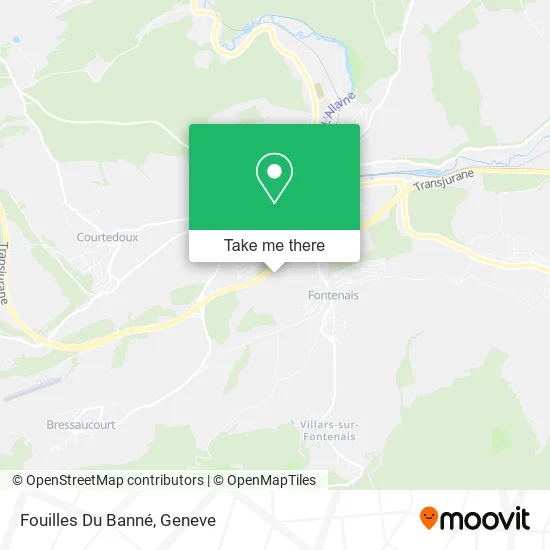 Fouilles Du Banné map