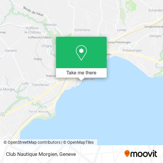 Club Nautique Morgien map