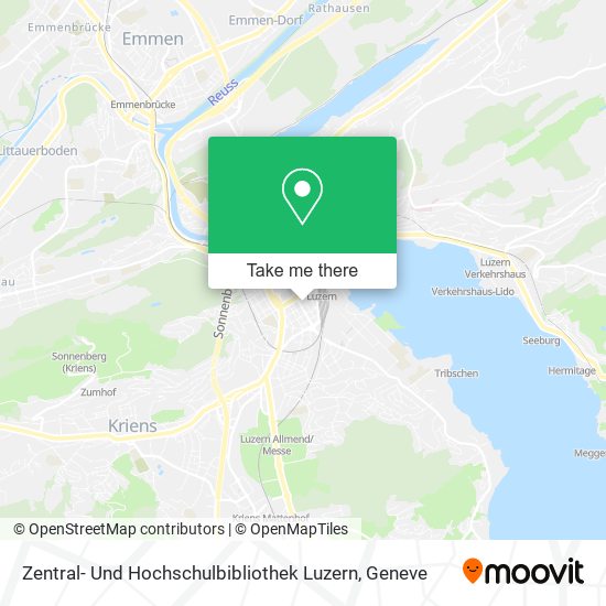 Zentral- Und Hochschulbibliothek Luzern map