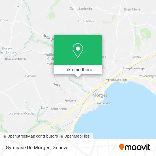 Gymnase De Morges map