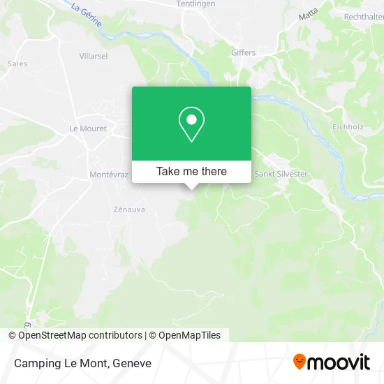 Camping Le Mont map
