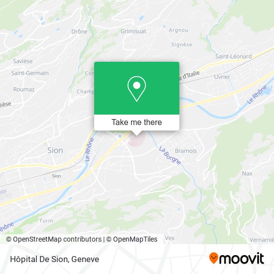 Hôpital De Sion map