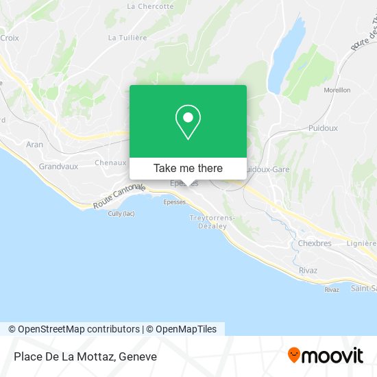 Place De La Mottaz map