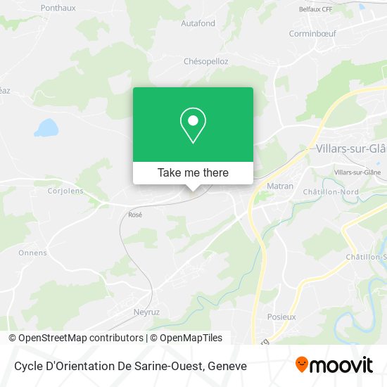Cycle D'Orientation De Sarine-Ouest map