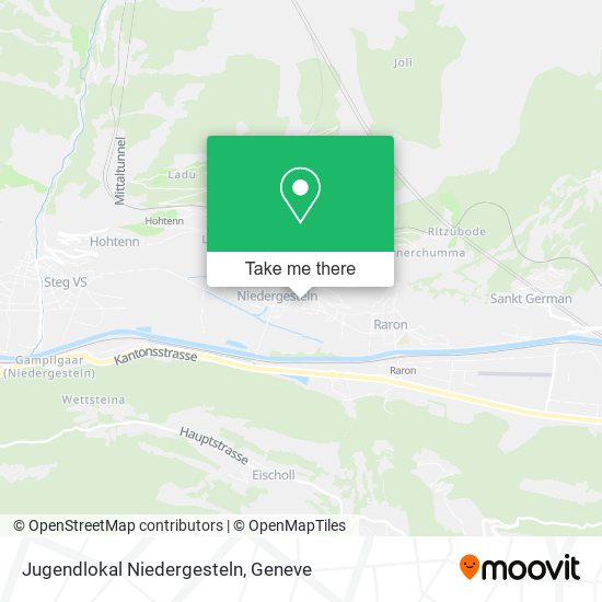 Jugendlokal Niedergesteln map