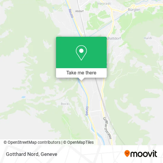 Gotthard Nord map