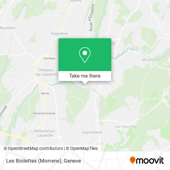 Les Biolettes (Morrens) map