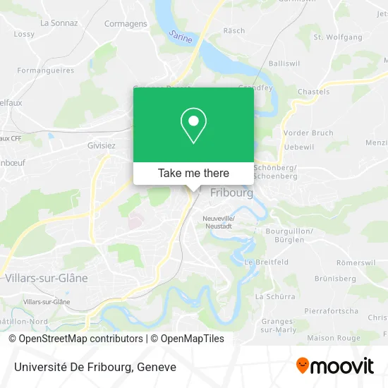 Université De Fribourg map