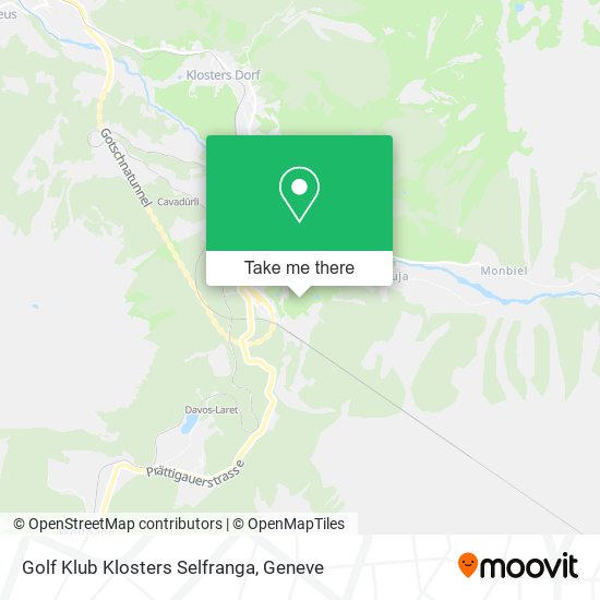Golf Klub Klosters Selfranga map