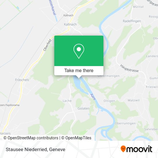 Stausee Niederried map