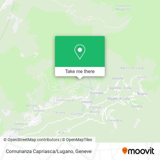 Comunanza Capriasca/Lugano map