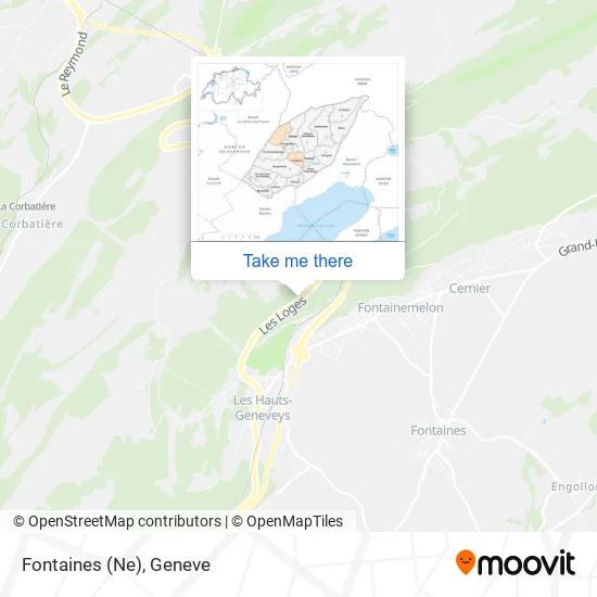 Fontaines (Ne) map