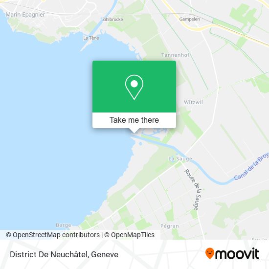 District De Neuchâtel map