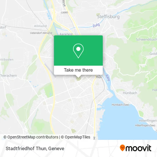Stadtfriedhof Thun map
