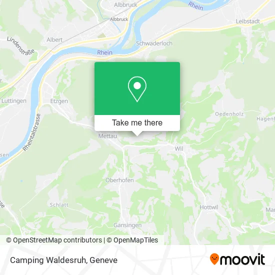 Camping Waldesruh map