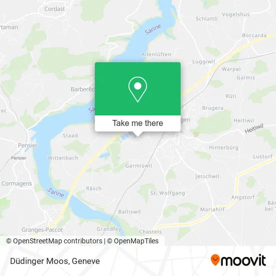 Düdinger Moos map