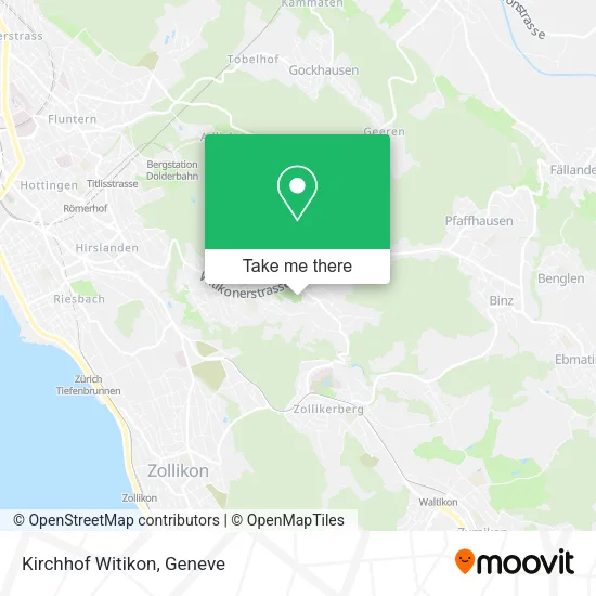 Kirchhof Witikon map