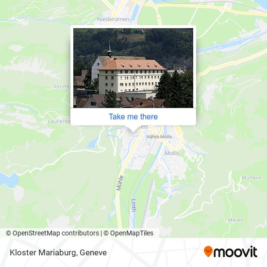 Kloster Mariaburg map