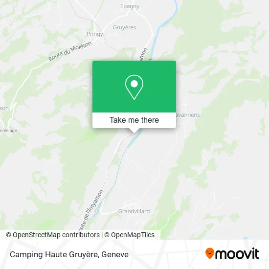 Camping Haute Gruyère map