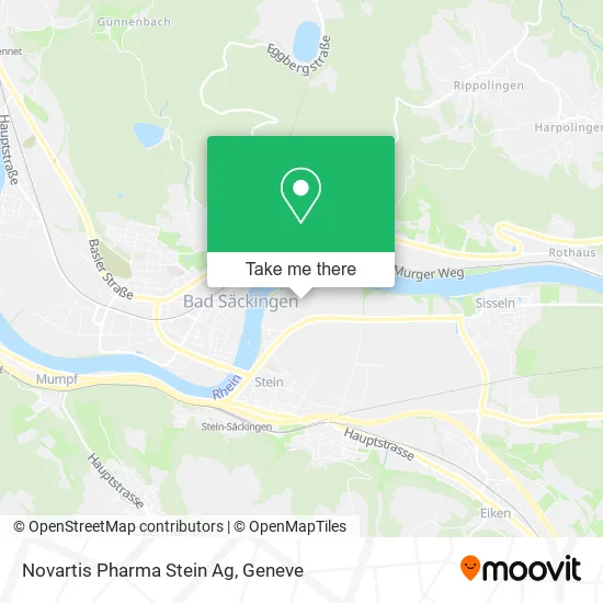 Novartis Pharma Stein Ag map