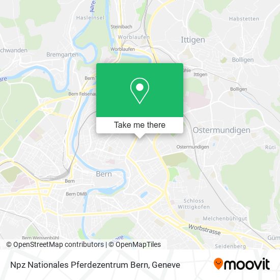 Npz Nationales Pferdezentrum Bern map