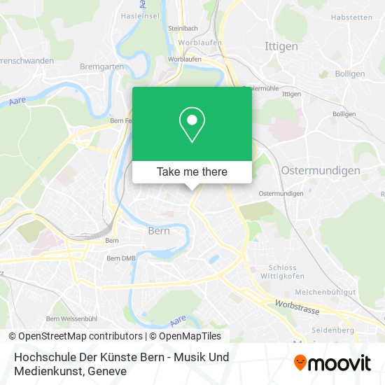 Hochschule Der Künste Bern - Musik Und Medienkunst map