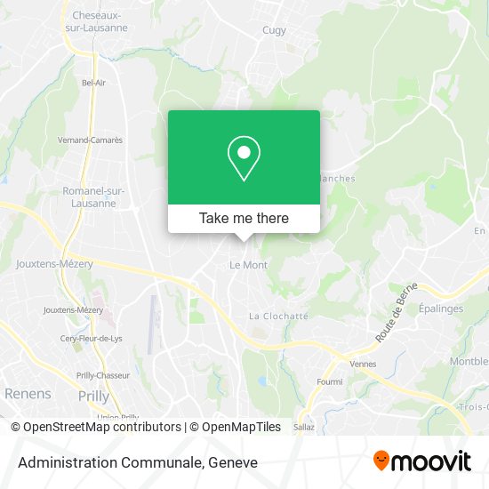 Administration Communale map