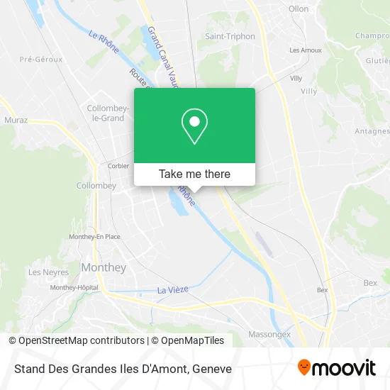 Stand Des Grandes Iles D'Amont map