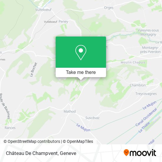 Château De Champvent map