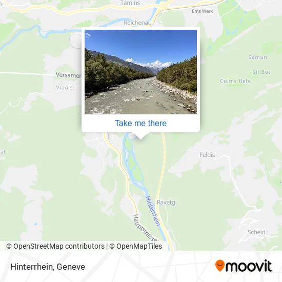 Hinterrhein map