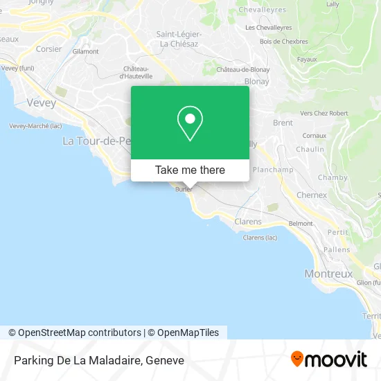 Parking De La Maladaire map