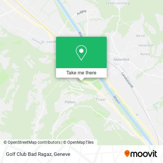 Golf Club Bad Ragaz map