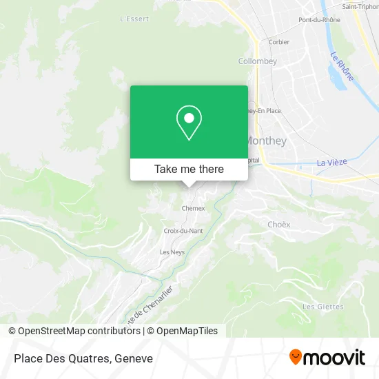 Place Des Quatres plan