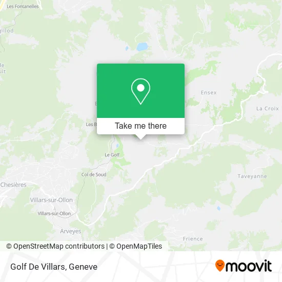 Golf De Villars map