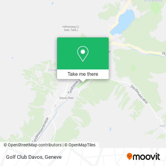 Golf Club Davos map