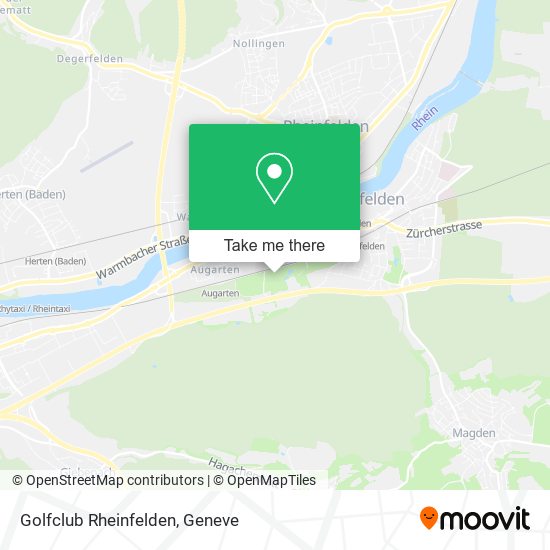 Golfclub Rheinfelden map