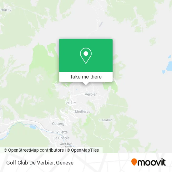 Golf Club De Verbier map