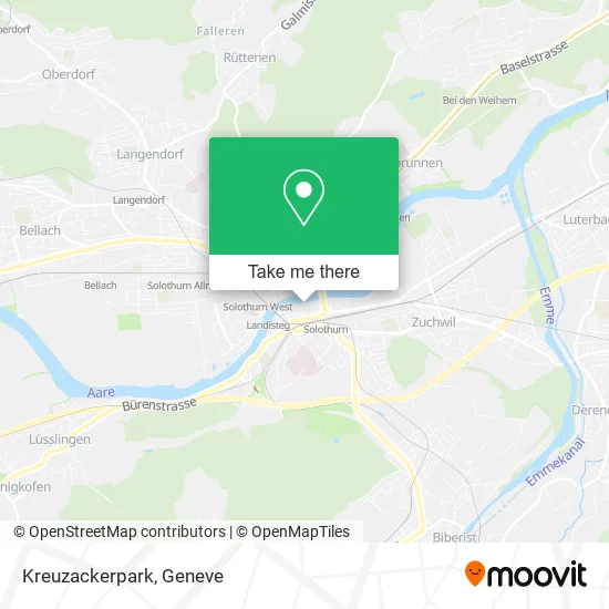Kreuzackerpark map