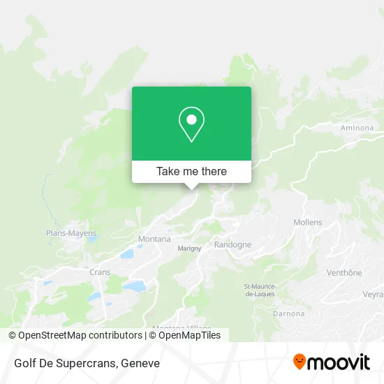 Golf De Supercrans map