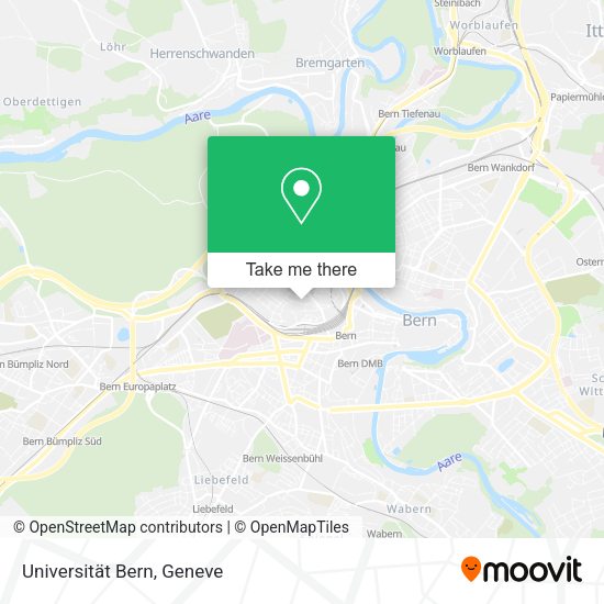 Universität Bern map