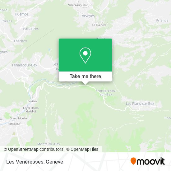 Les Venéresses map