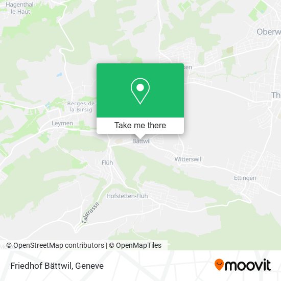 Friedhof Bättwil map