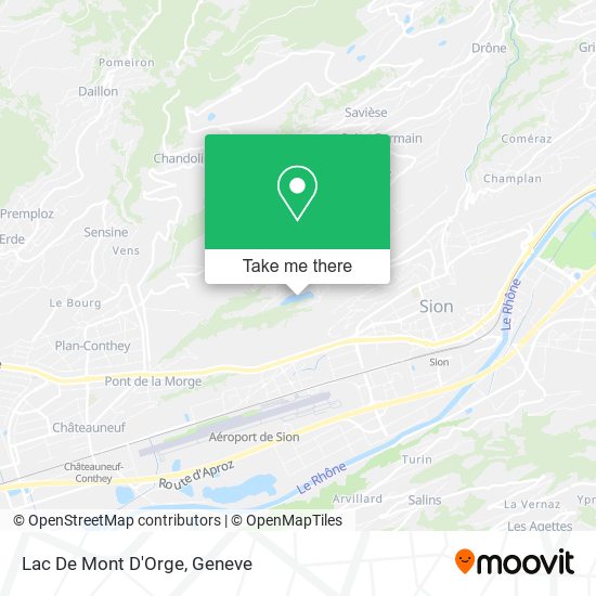 Lac De Mont D'Orge map
