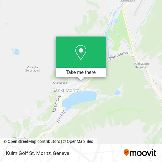 Kulm Golf St. Moritz map