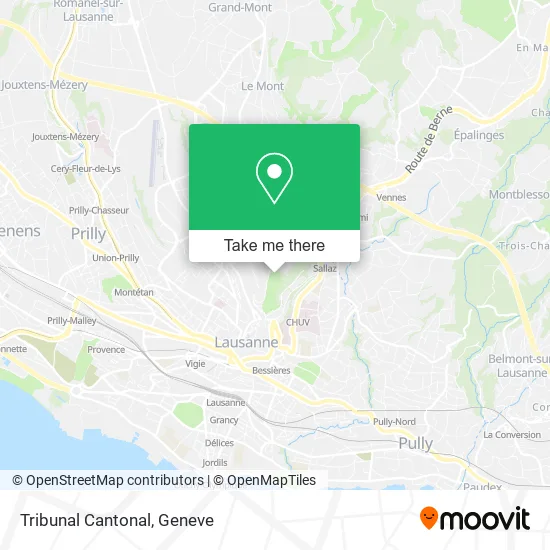 Tribunal Cantonal map